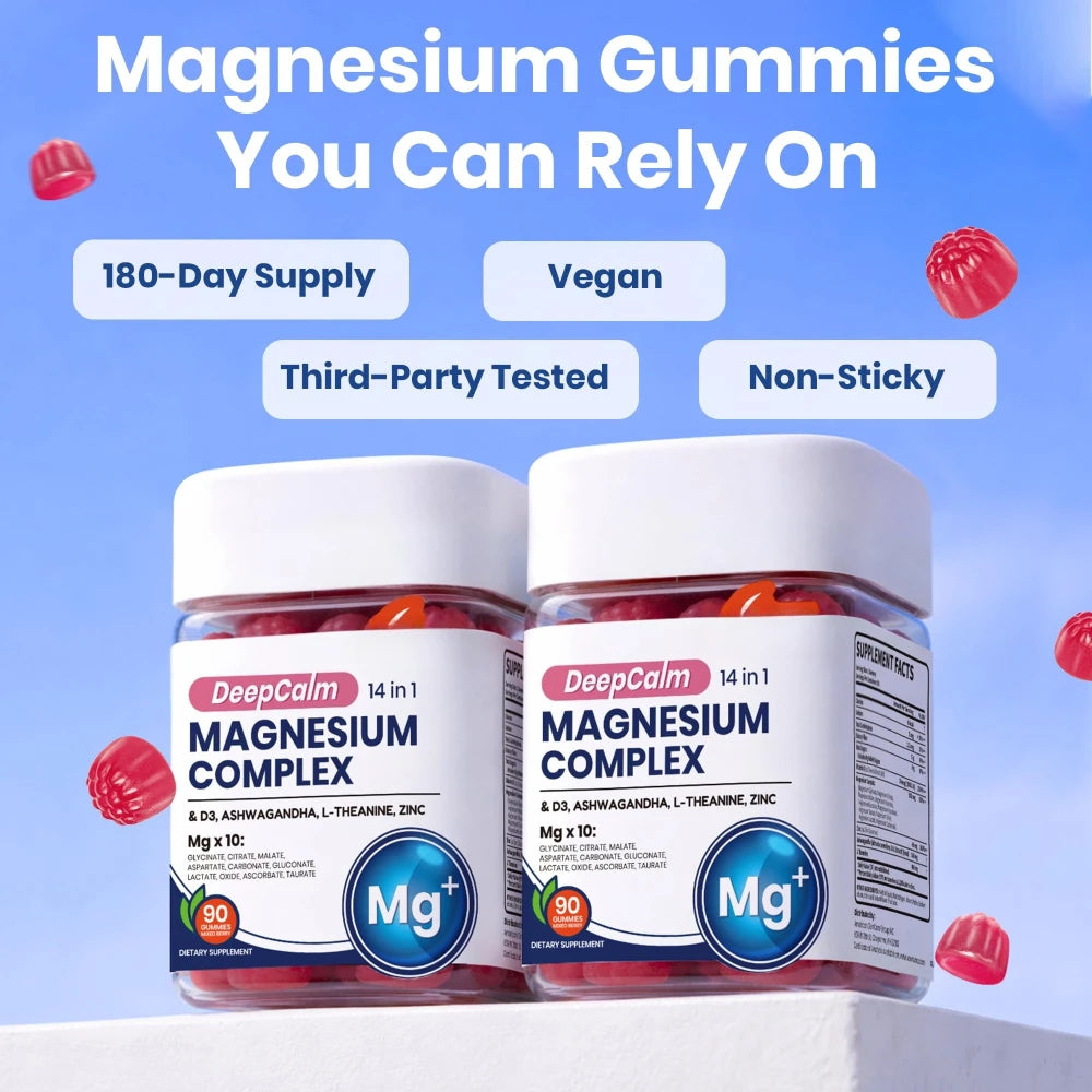 14-in-1 Magnesium and Ashwagandha Gummies